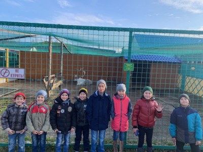 На осенних каникулах воспитанники посетили зоопарк им. А.А. Шевлягина в г. Елизово