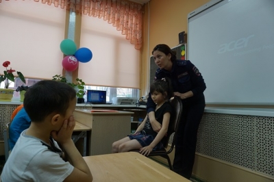 К воспитанникам приезжали  сотрудники отдела ГИБДД по Елизовскому району