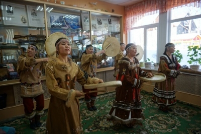 K воспитанникам  приезжал  Корякский фольклорный  ансамбль танца «Ангт» и с Алтая.